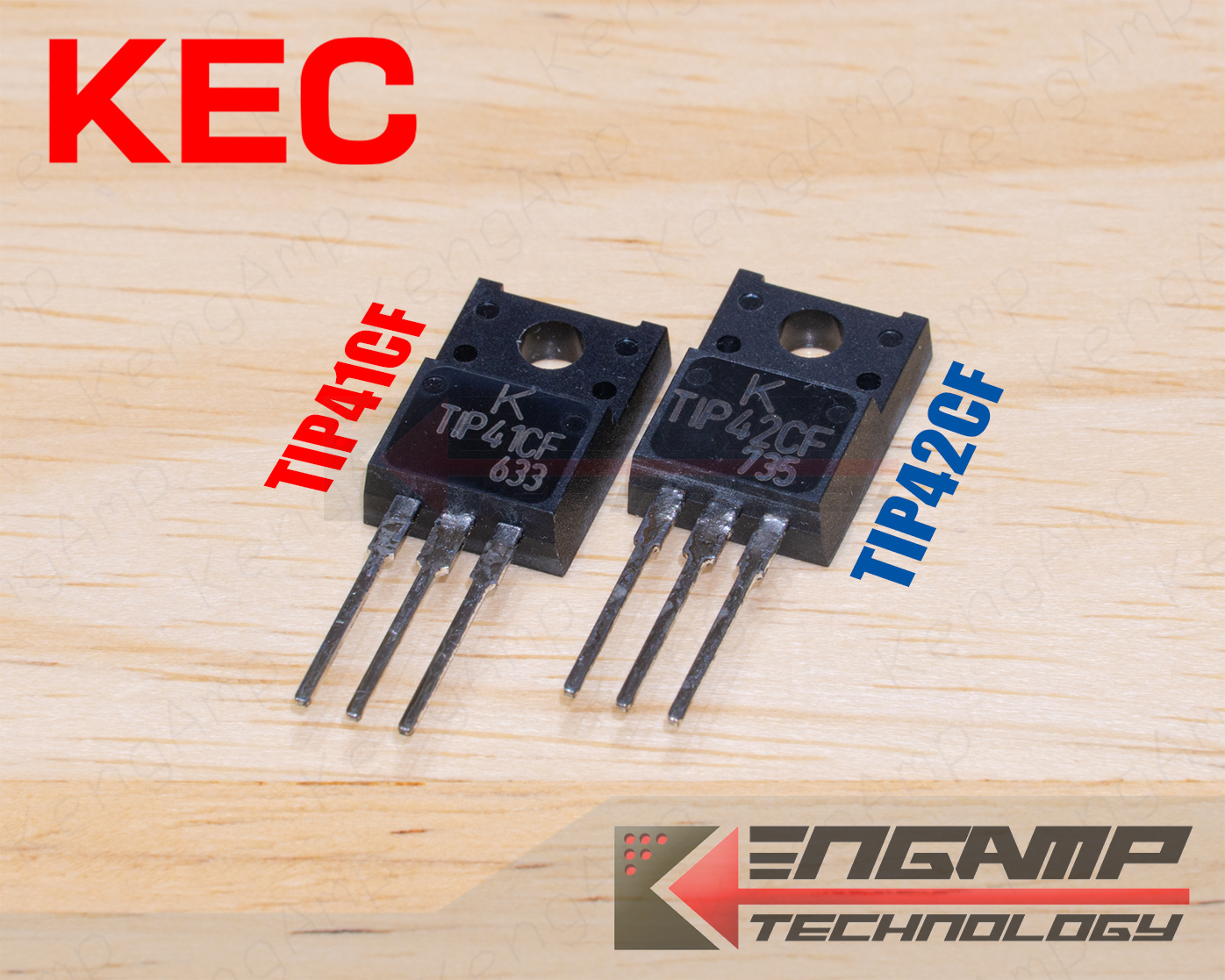 (มีตัวเลือก) TIP41CF หรือ TIP42CF KEC NPN หรือ PNP 6A 100V