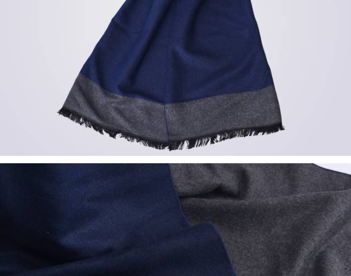 Limited！ผ้าพันคอผู้ชาย กันหนาว ชายสั้นทูโทน คละแบบ สี