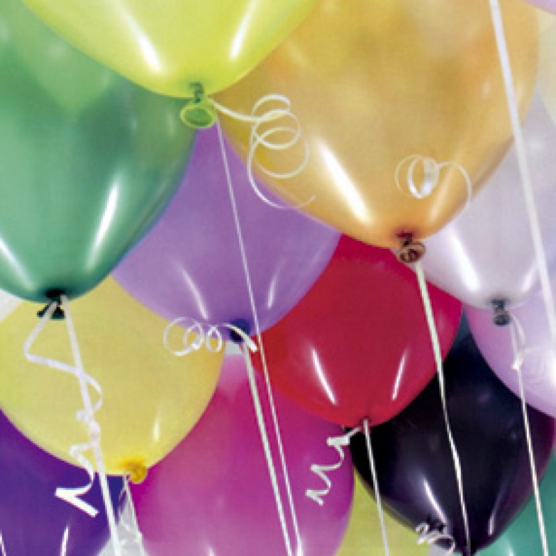 ลูกโป่งกลมเนื้อเมททัลลิก สีเหลือง ไซส์ 10 นิ้ว แพ็คละ 10 ใบ (Round Balloons Size 10" - Metallic Yellow Color)