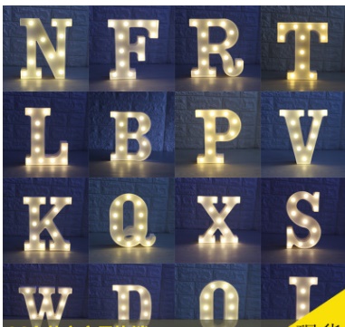 กล่องไฟ LED ตัวอักษรภาษาอังกฤษ A-Z กล่องสีขาว (กรุณาระบุตัวอักษรที่ต้องการ เมื่อทำการสั่งซื้อ) / ราคาต่อ 1 ชิ้น