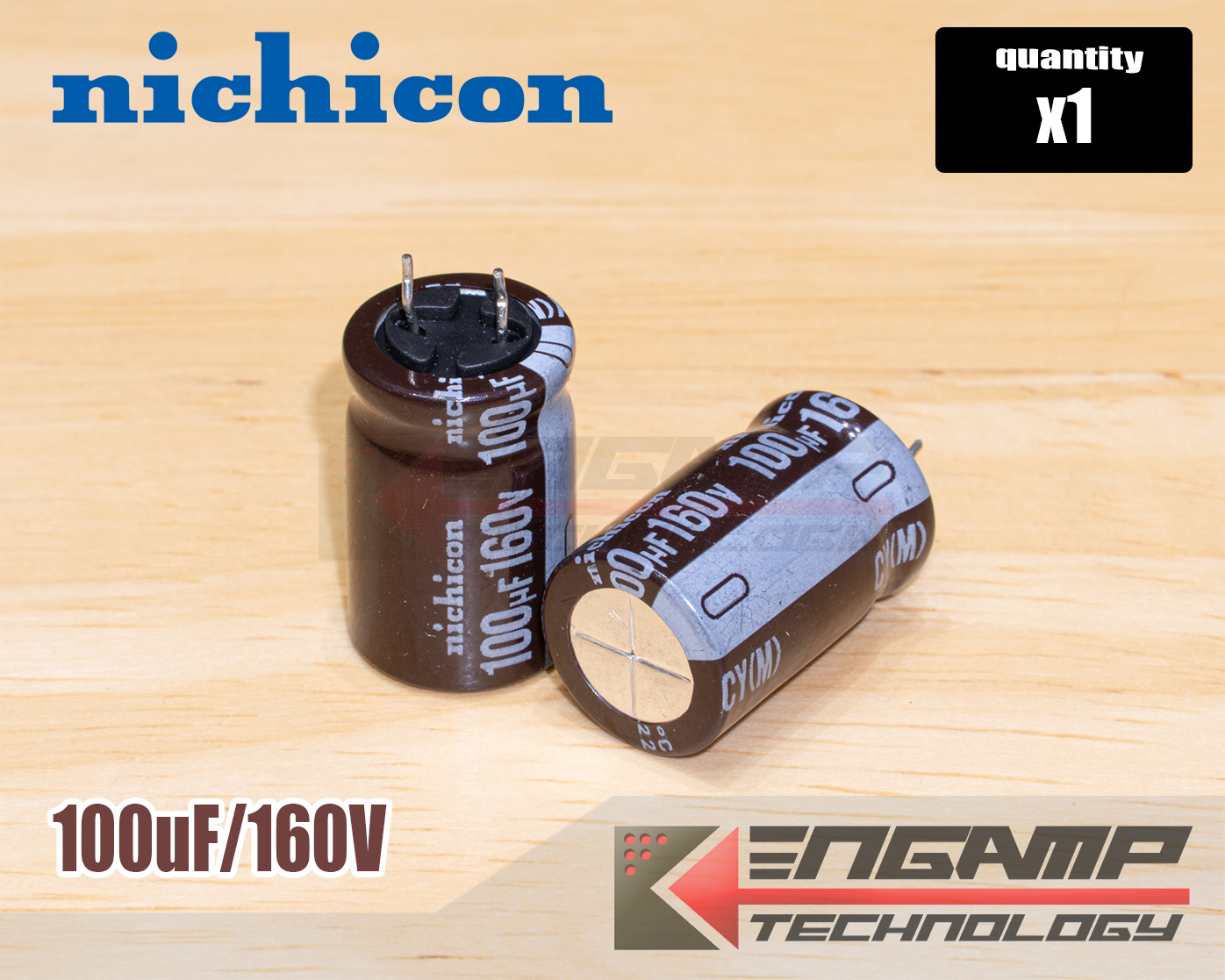 (1ตัว) [E-CAP] 100uF/160V 105 C Nichicon CY 12.5x20mm P=5mm