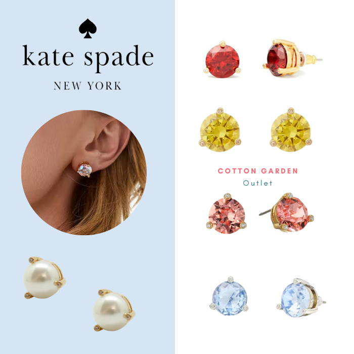 แท้💯🇺🇸ต่างหู เคท สเปด Kate Spade Rise and Shine Crystal Earrings