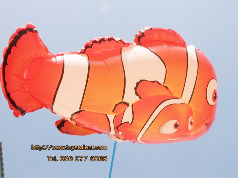 ลายปลาการ์ตูน นีโม่พ่อลูก - Two Clown Fish Shape Balloon/ Item No.TL-B006