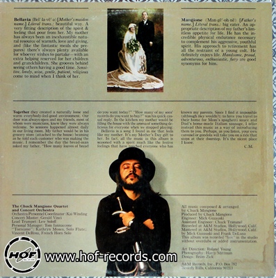Chuck Mangione - bellavia 1lp