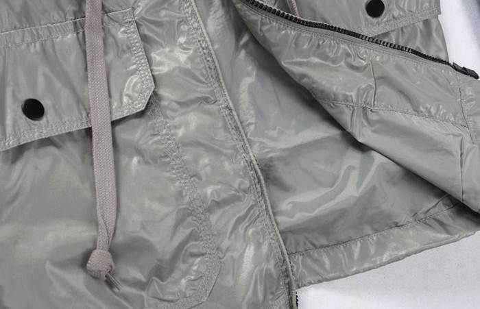 เสื้อคลุม แจ็คเก็ตฮูด กันหนาว กันลม ตัวยาว กระเป๋าพิเศษ สีฟ้า ดำ No.38 40 42 44 46