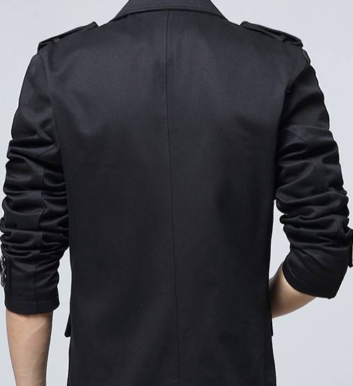 สูทผู้ชาย แฟชั่นชาย บ่าอินทนู ติดกระดุม สลิมฟิต กระเป๋าฟลิบ Size No.รอบอก43นิ้ว สี กากี