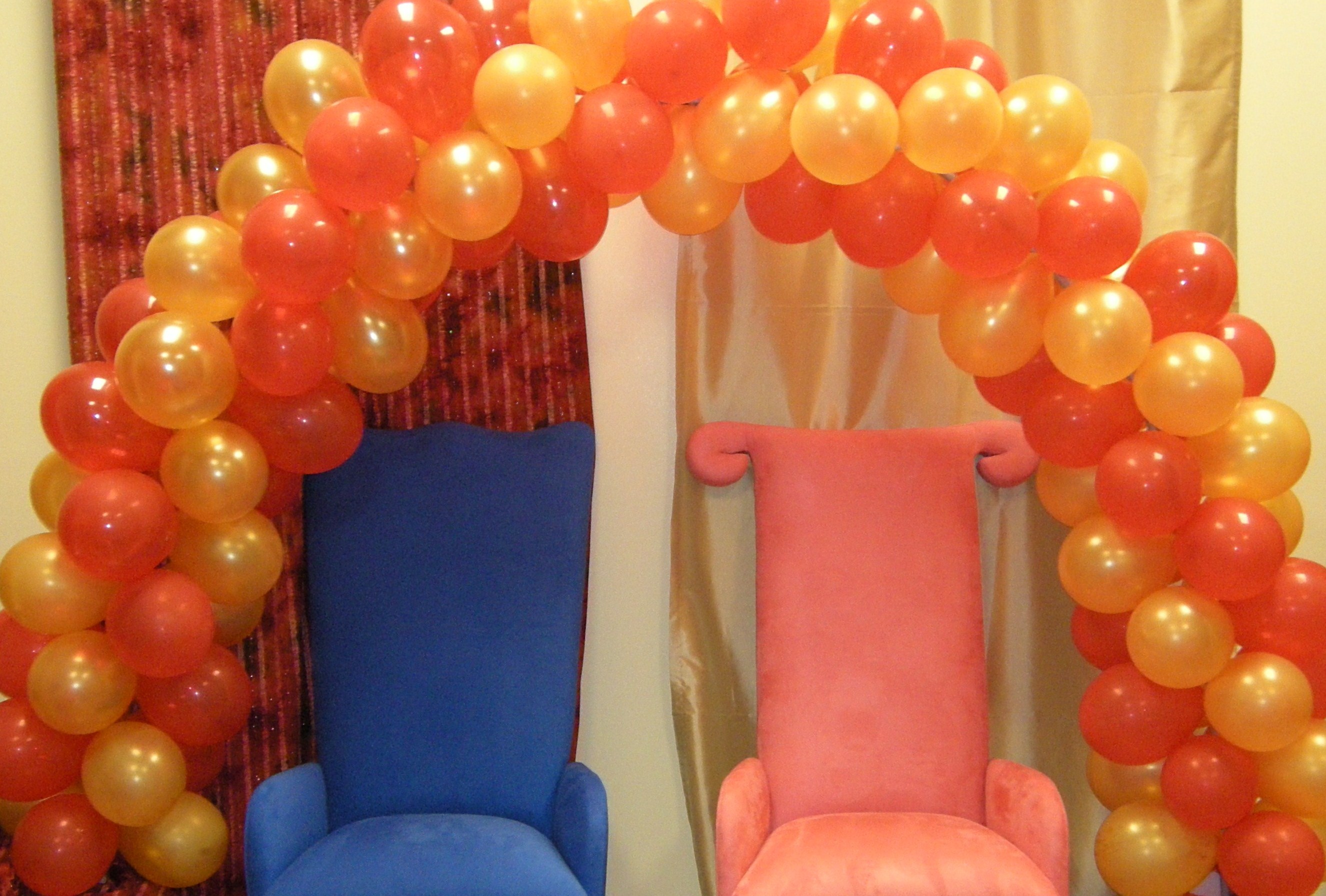 ลูกโป่งกลม เนื้อเมททัลลิก สีส้ม ไซส์ 6 นิ้ว แพ็คละ 10 ใบ (Orange Metallic Round Balloon Size 6")