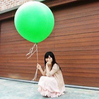 ลูกโป่งจัมโบ้ สีเขียว ขนาด 36 นิ้ว - Round Jumbo Balloon Green