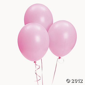 ลูกโป่งกลมเนื้อสแตนดาร์ท สีชมพูอ่อน ไซส์ 10 นิ้ว แพ็คละ 10 ใบ (Round Balloons Size 10" - Baby Pink Color) สำเนา