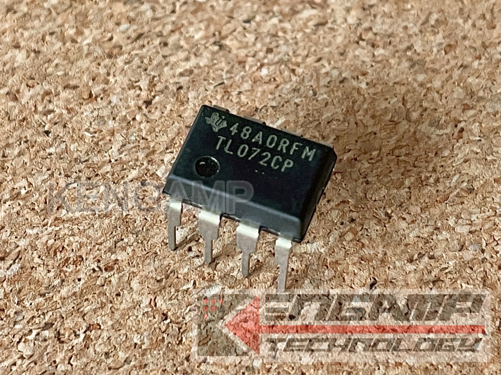 (1ตัว) [IC] TL072CP TEXUS DIP-8 Low-Noise JFET-Input OP-AMP