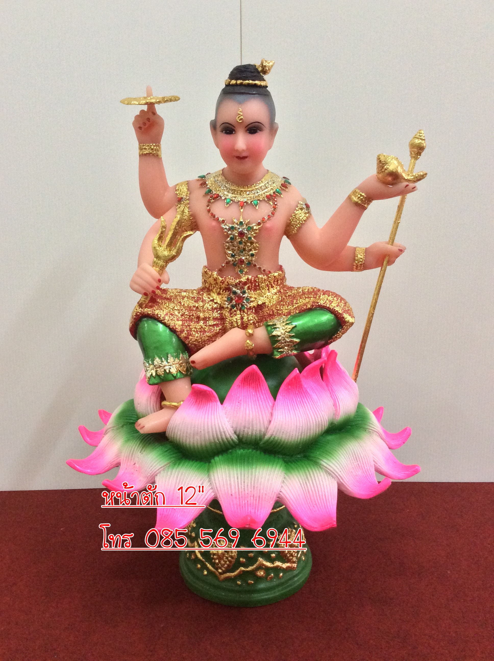 กุมารนั่งพร 4 กร หนักตัก 12"