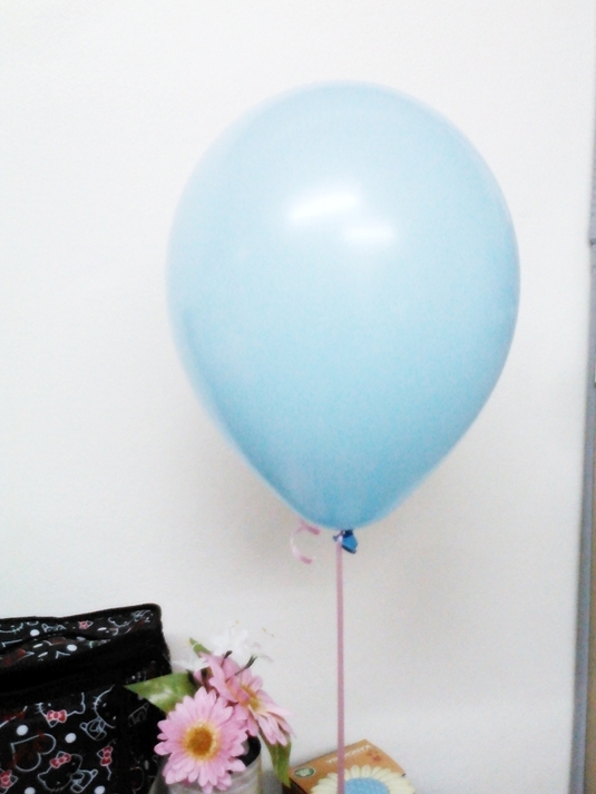 ลูกโป่งกลม สีฟ้าอ่อน ไซส์ 10 นิ้ว แพ็คละ 10 ใบ (Round Balloons Size 10" - Standard Light Blue Color)