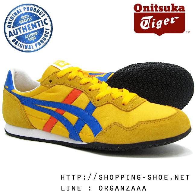 Onitsuka Tiger Serrano - Gold Fusion / Strong Blue ของแท้ มีกล่อง ป้ายครบ