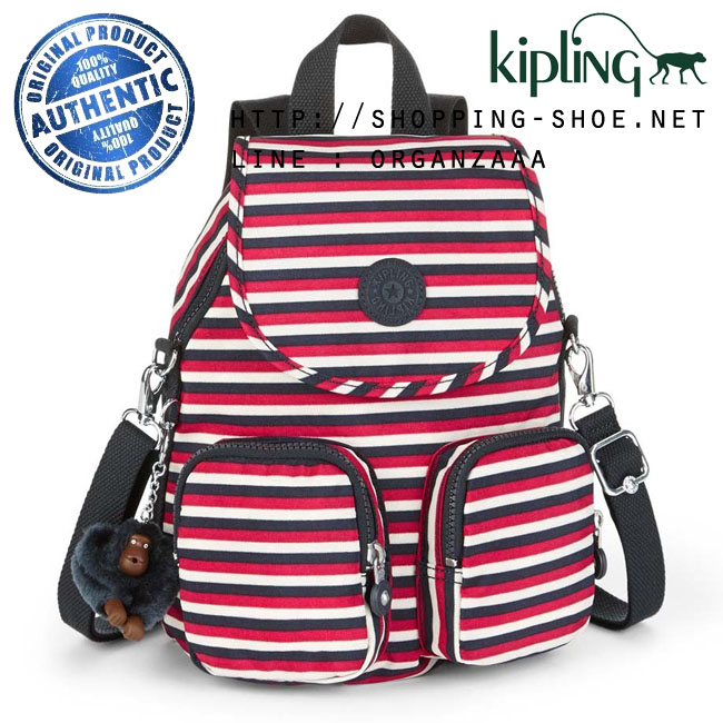 Kipling Firefly Up Backpack - Sugar Stripes (Belgium)