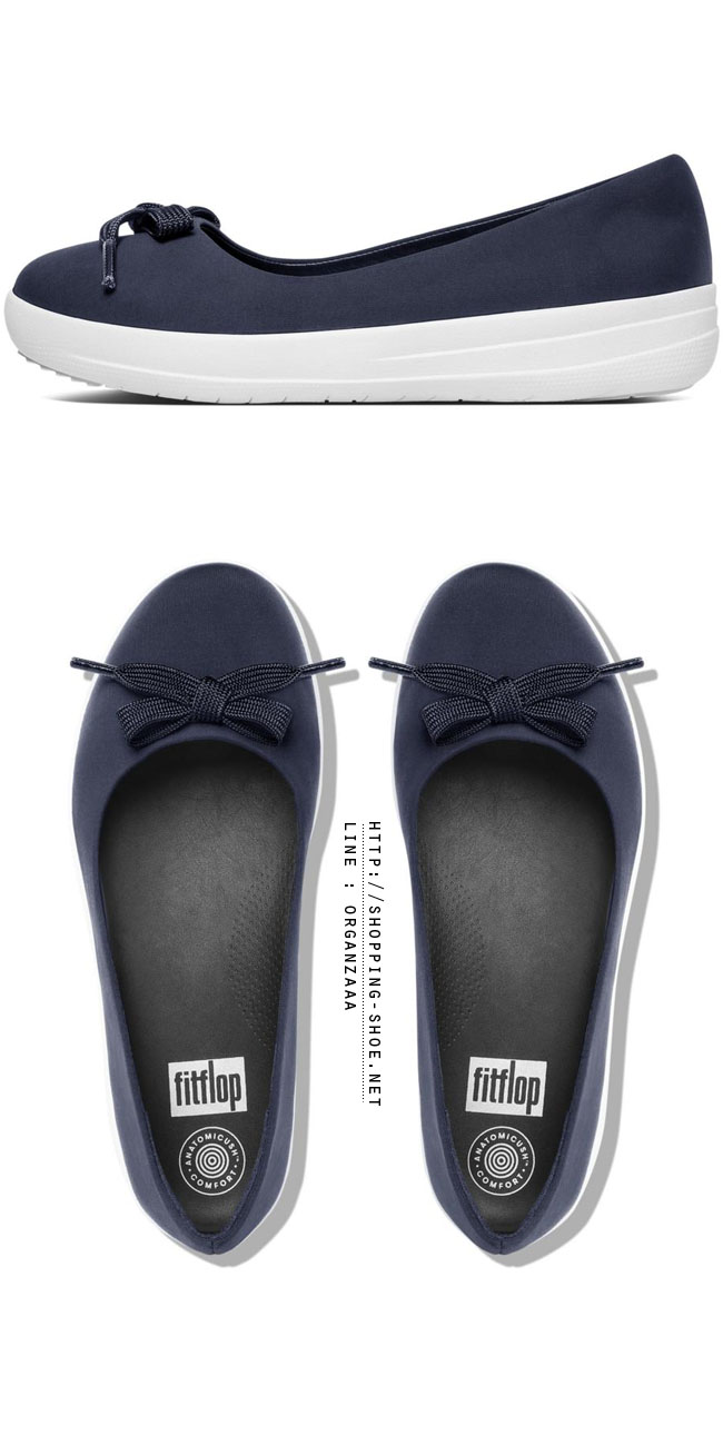 Fitflop Lace Bow Adoraballerina Midnight Navy ของแท้ นำเข้าจาก USA และ UK