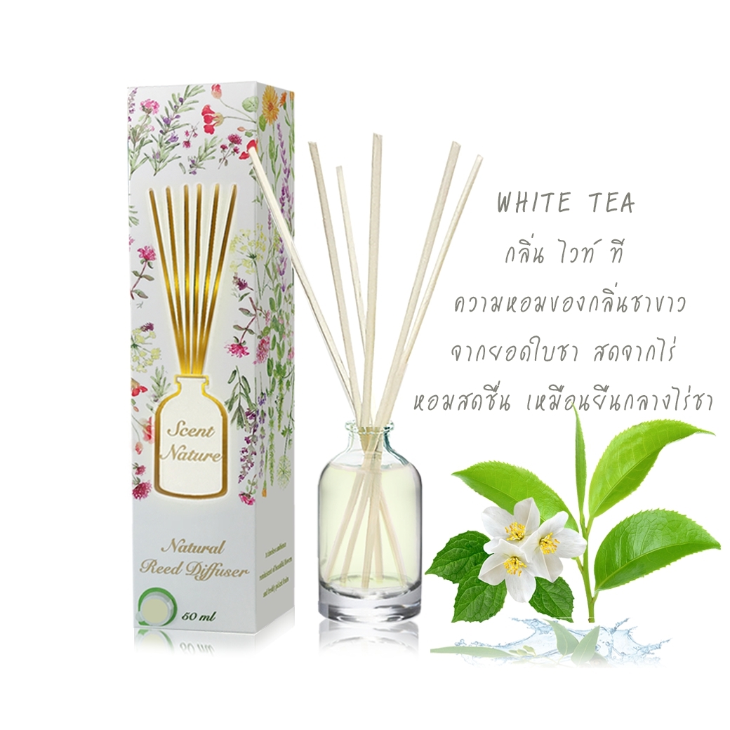 Scentnature ก้านไม้หอมอโรม่าปรับอากาศScentnature กลิ่น White Tea