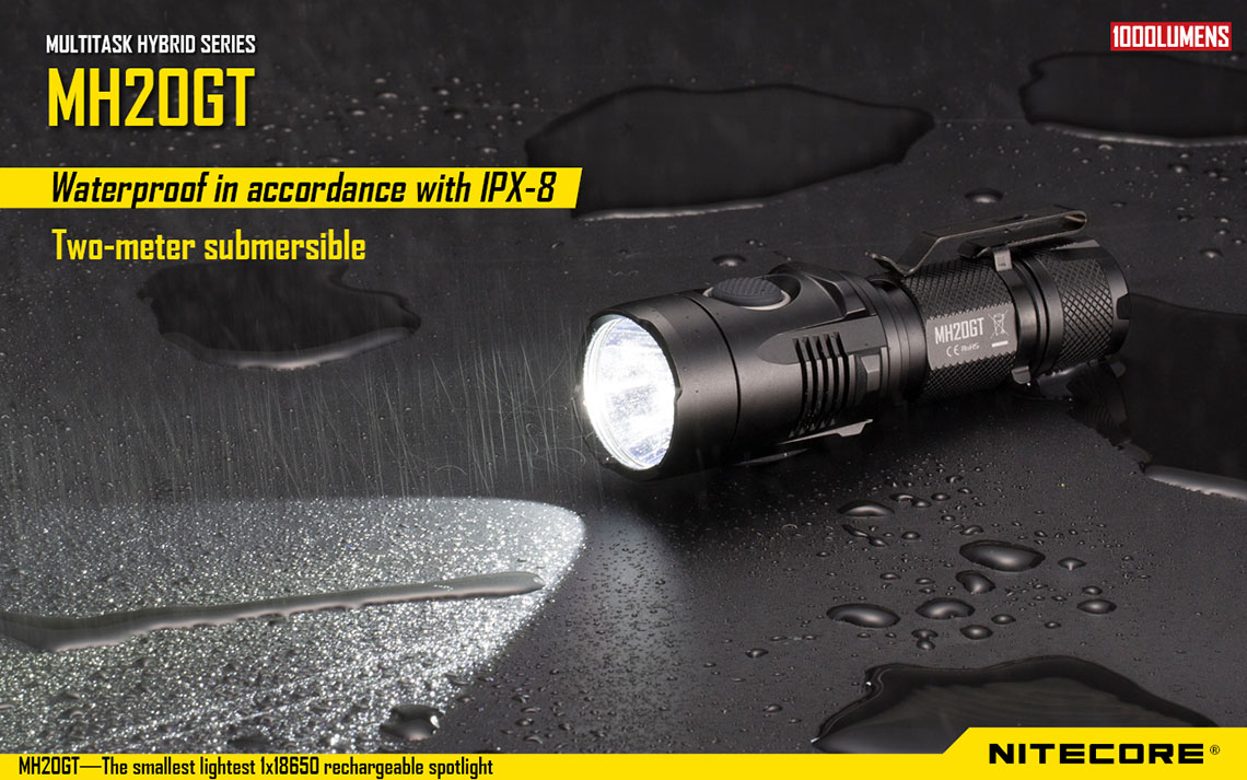 ไฟฉายแรงสูงขนาดเล็ก Nitecore MH20GT แถมแบตชาร์จ