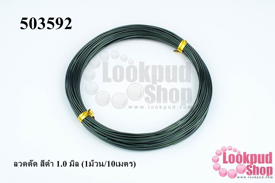 ลวดดัด สีดำ 1.0 มิล (1ม้วน/10เมตร)