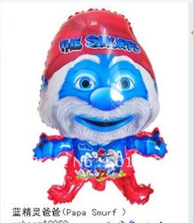 Smurfs (Papa) Foil Balloon - ลูกโป่งฟลอย์ ตัวการ์ตูน Smurfs Papa/ Item No.TL-A021