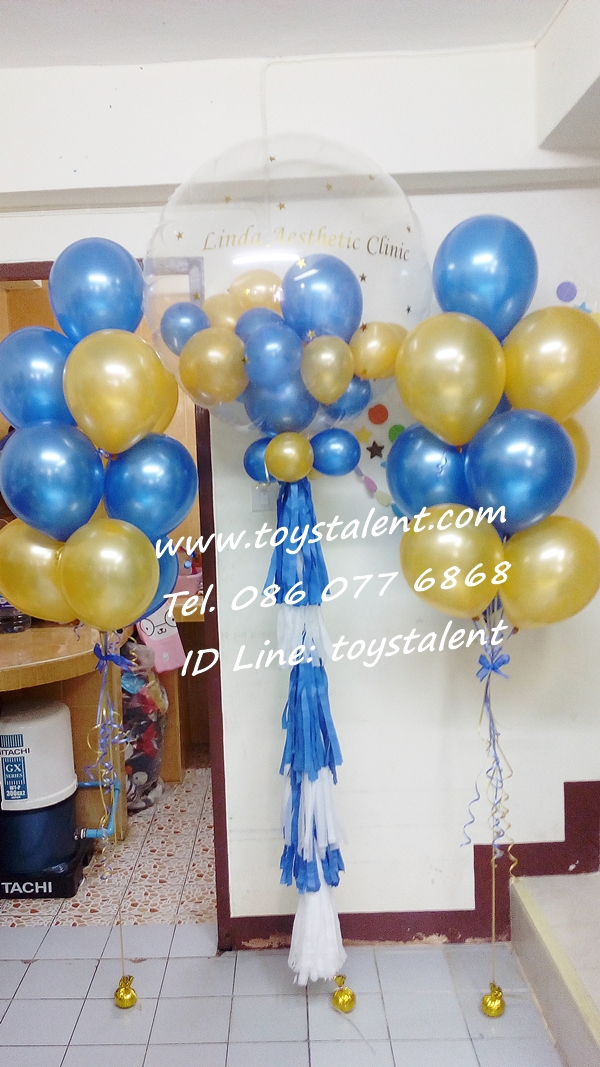 Set#88 เซ็ทช่อลูกโป่ง PVC balloons 36"+กลม10นิ้ว (10ใบ2ช่อ) รวมทั้งหมด 3 ช่อ (ชุดใหญ่)