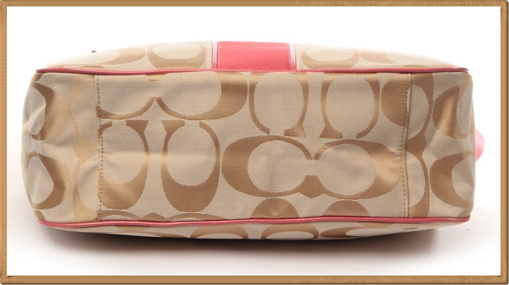 Coach Signature Stripe Convertible Hobo 21873