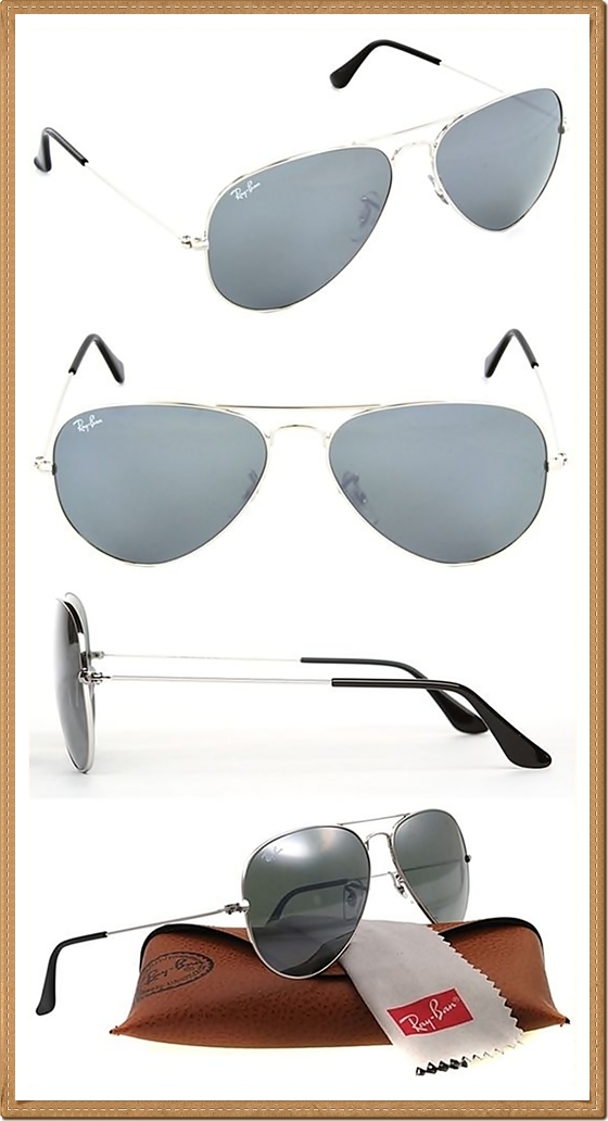 RB3025 (W3277) กรอบสีเงิน เลนส์ปรอทสีเงิน