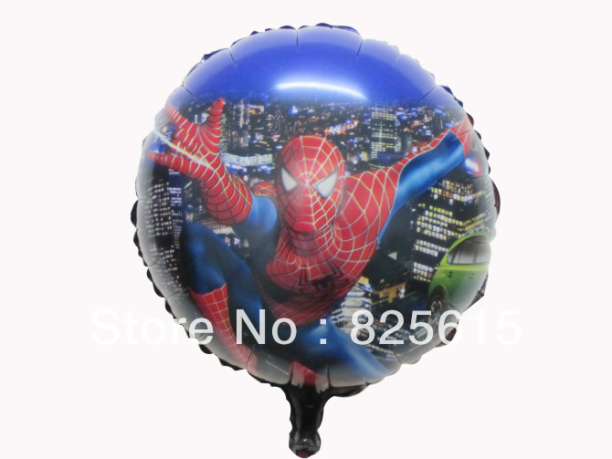 ลูกโป่งฟลอย์ลายสไปร์เดอร์แมน ทรงกลม - Spiderman Round shape Foil Balloon / Item no.TL-A003