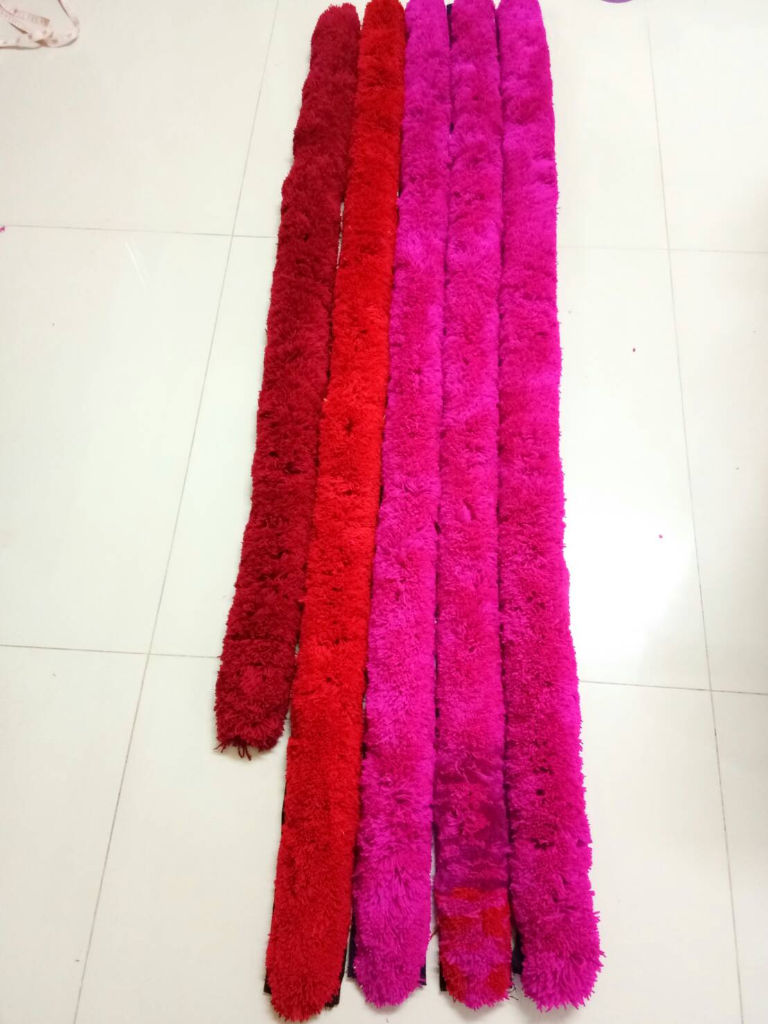 P343 พู่พันคอ สีชมพู