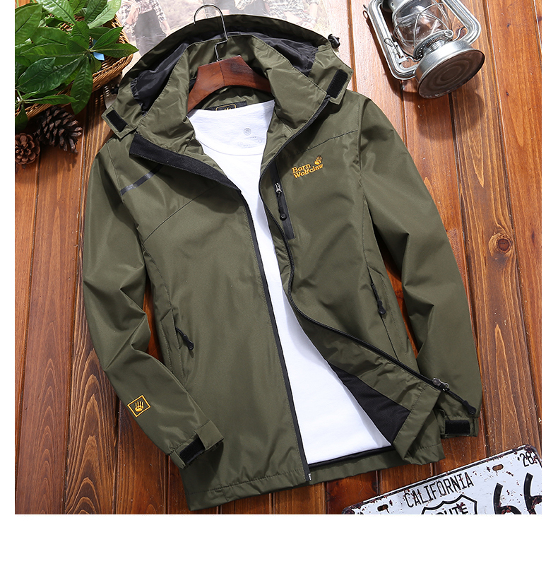 เสื้อคลุมแจ็คเก็ต weather water proof พร้อมหมวกมีฮู้ด hood กันลม กันน้ำ กันแดด WLF size 39* 41** 43 45* 47 49 51 53**