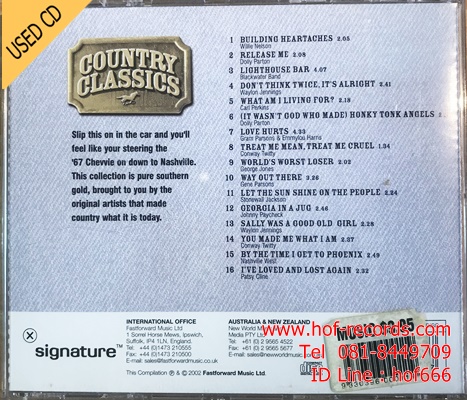 Country Classics (AU ) Used CD 1 Dise VG++