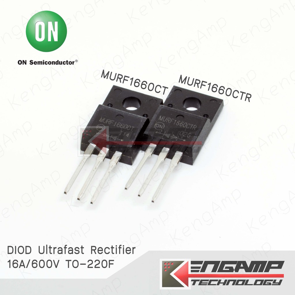 (สินค้ามีตัวเลือก) [DIOD] MURF1660CT หรือ MURF1660CTR (งานเทียบผลิตจีน) Ultrafast Rectifier DIOD 16A600V