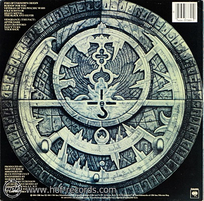 Blue Oyster Cult - Fire Of Unknown Origin 1981 1lp