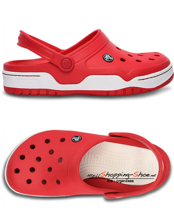 Front Court Clog - Red/White ของแท้ Outlet ไทยและอเมริกา (มีกล่อง)