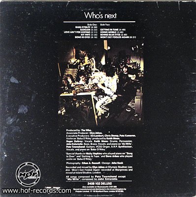 The Who - Who' next 1971