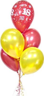ลูกโป่งกลม เนื้อเมททัลลิก สีแดง ไซส์ 10 นิ้ว แพ็คละ 10 ใบ (Round Balloons Size 10" - Metallic Red Color)