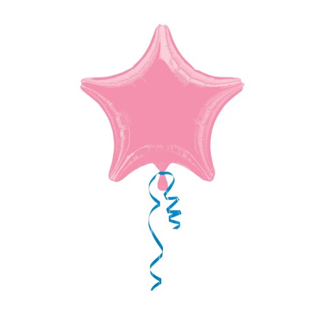 ลูกโป่งฟลอย์รูปดาว สีแคนดี้พิงค์ ไซส์ 32 นิ้ว - Star Shape 32" Foil Balloon Candy Pink Color / TL-G048
