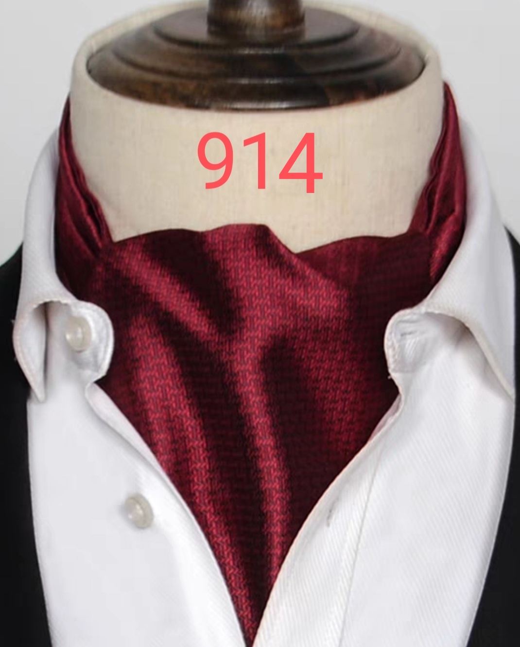 ผ้าผูกคอ ผ้าพันคอ ไทผูกคอ ไหมซาติน เล่นลาย คละแบบ สี ระบุรหัส