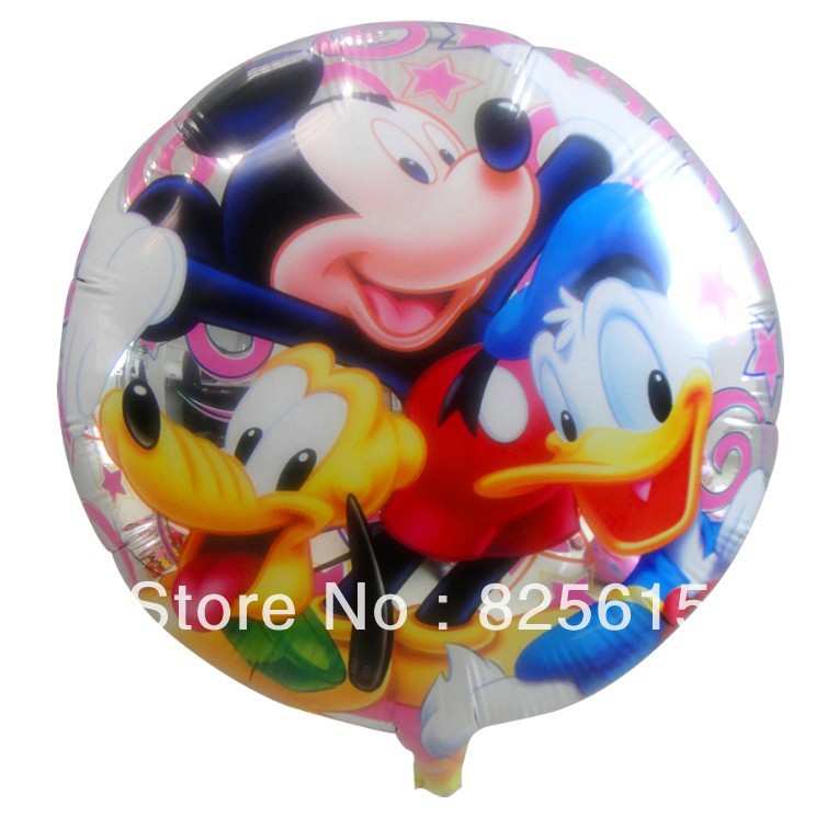 Disney Round Balloon Shape Balloon - ลายการ์ตูนดิสนีย์ ทรงกลม / Item No.TL-A067