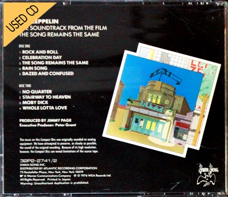 Used CD Led Zeppelin - The Song remain the same