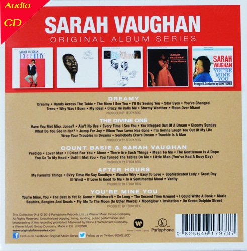 Sarah Vaughan - Boxset 5cd N.