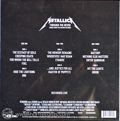 Metallica - Never ( Through The Never ) 2013 3lp NEW