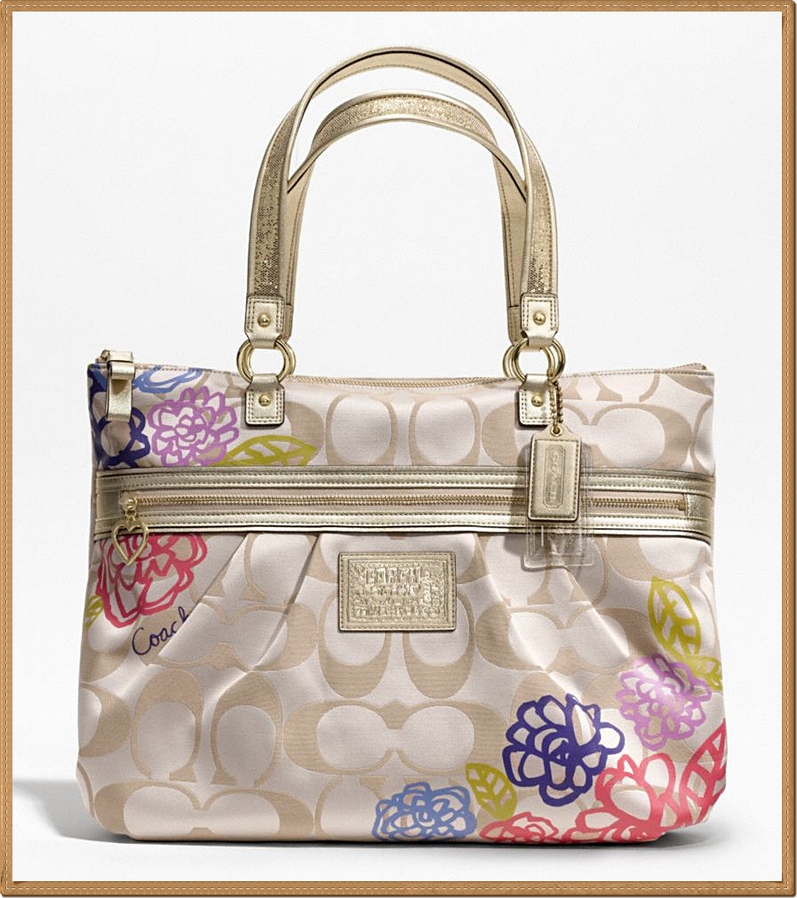 Coach Daisy Applique Tote 20794