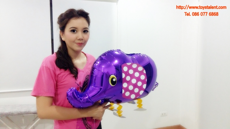 Purple Elephant Walking Balloons - ช้างน้อยบอลลูน สีม่วง / Item No. TL-K007