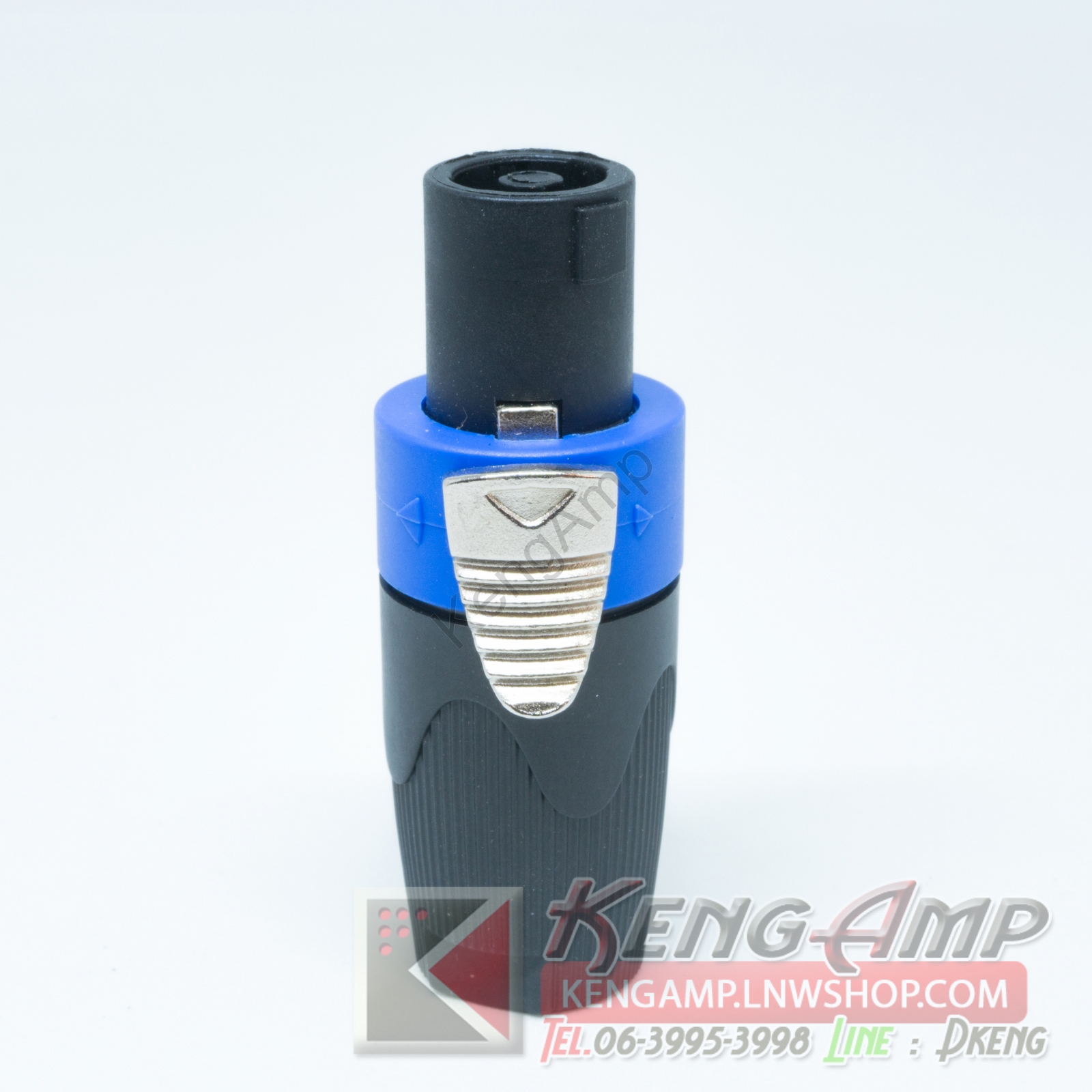 (1ชิ้น) [PJ] ปลั๊ก Speakon NL4FC GCE003/4P สีน้ำเงิน ตัวเลื่อนหนา