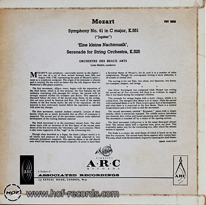 Eine Kleine Nachtmusik - Mozart Symphony No.41 1lp