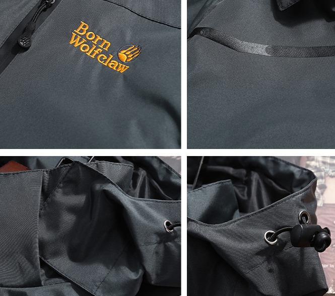 เสื้อคลุมแจ็คเก็ต weather water proof พร้อมหมวกมีฮู้ด hood กันลม กันน้ำ กันแดด WLF size 39* 41** 43 45* 47 49 51 53**