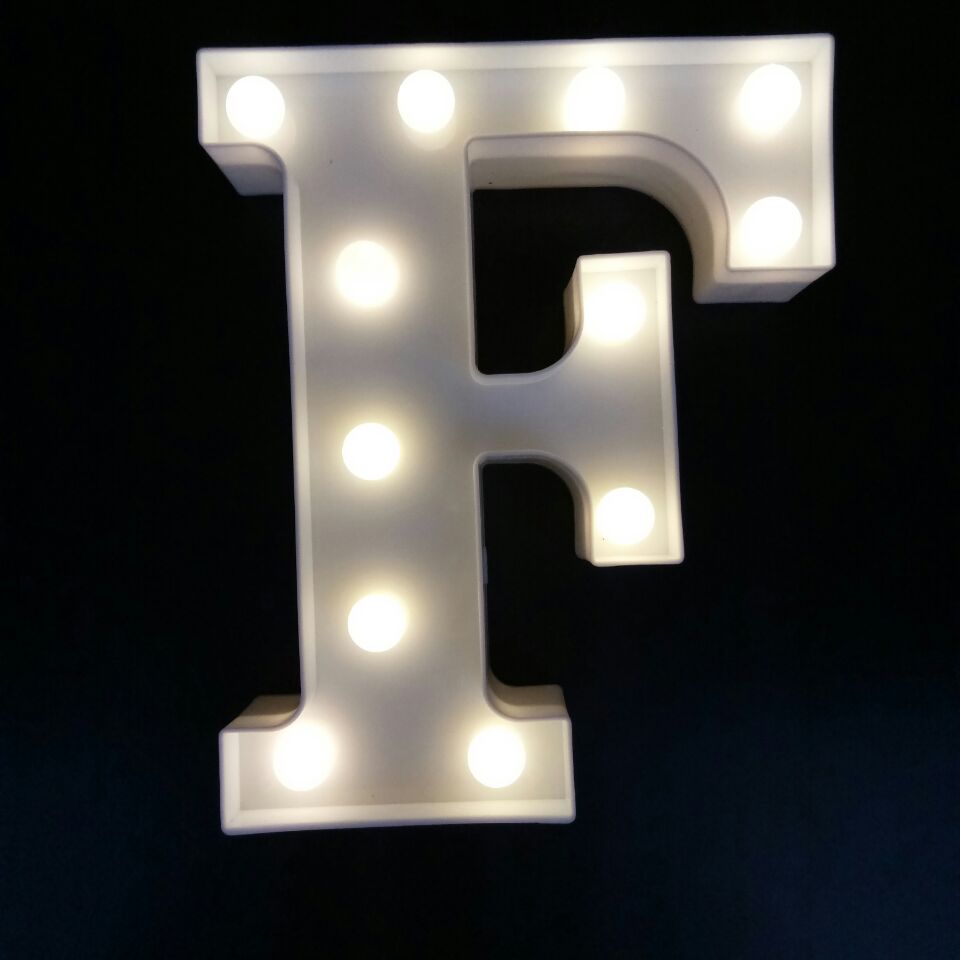 กล่องไฟ LED ตัวอักษรภาษาอังกฤษ A-Z กล่องสีขาว (กรุณาระบุตัวอักษรที่ต้องการ เมื่อทำการสั่งซื้อ) / ราคาต่อ 1 ชิ้น