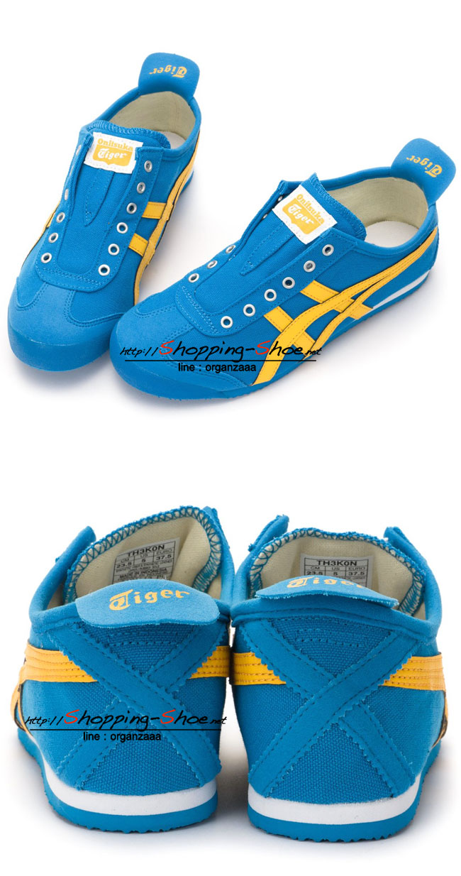 Onitsuka Tiger Mexico 66 Slip On - Ocean Blue / Orange ของแท้ มีกล่อง ป้ายครบ