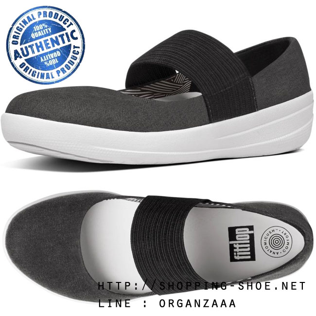 Fitflop F-Sporty Mary Jane Black ของแท้ นำเข้าจาก USA และ UK