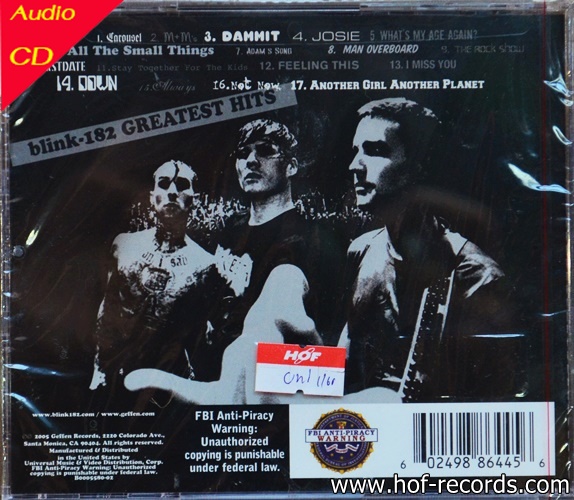 CD Blink182- Greast Hits
